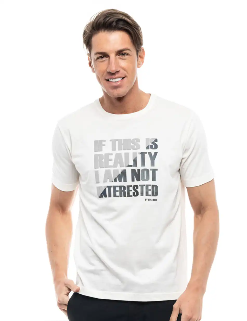 Splendid fashion ανδρικό t-shirt 47-206-034 OFF WHITE