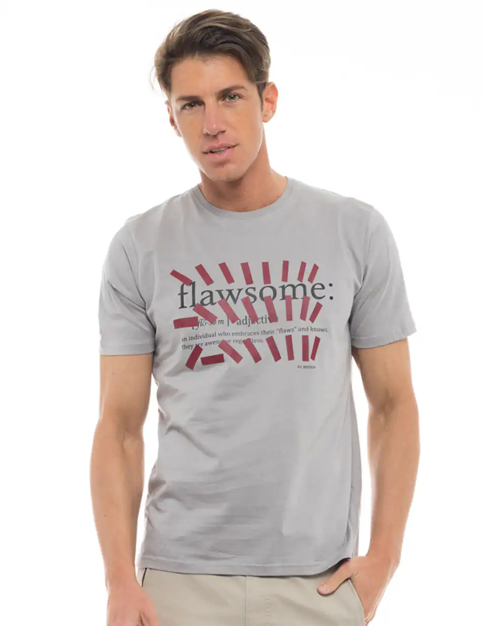 Biston fashion ανδρικό t-shirt 47-206-035 LT GREY