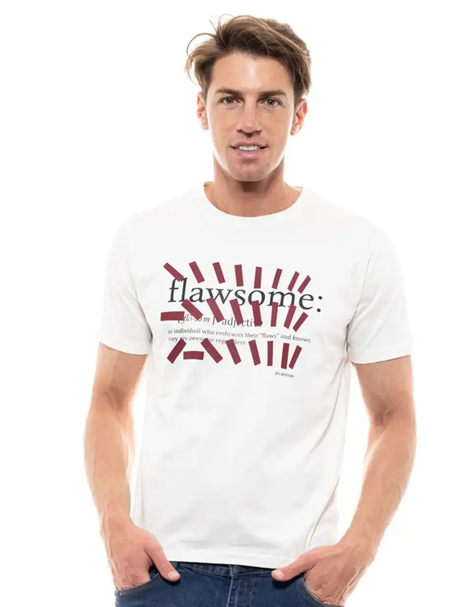 Biston fashion ανδρικό t-shirt 47-206-035 OFF WHITE