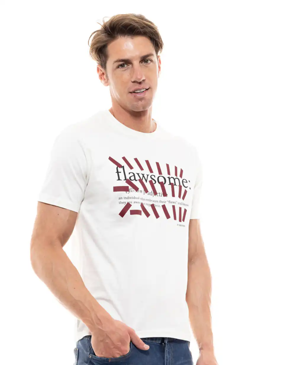 Biston fashion ανδρικό t-shirt 47-206-035 OFF WHITE