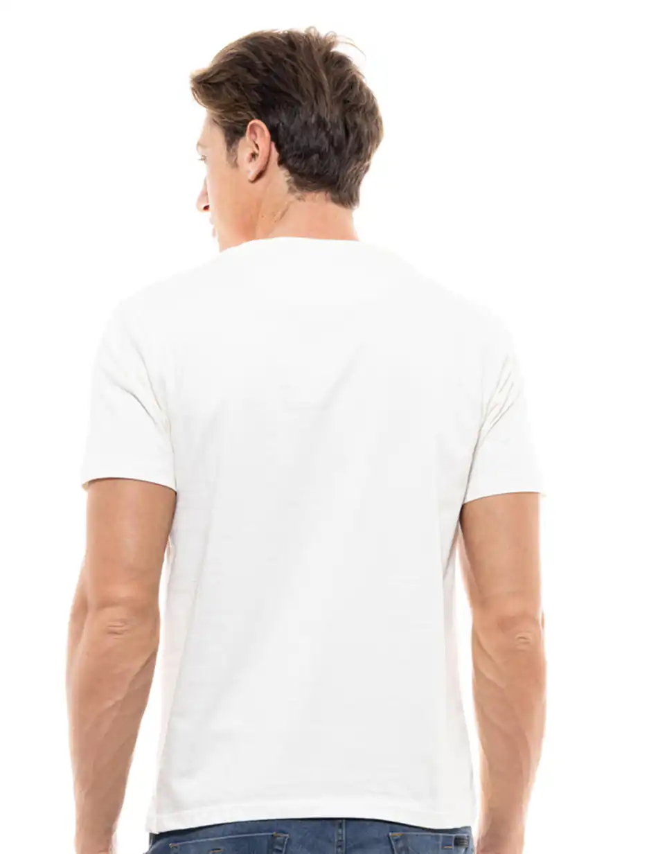 Biston fashion ανδρικό t-shirt 47-206-035 OFF WHITE