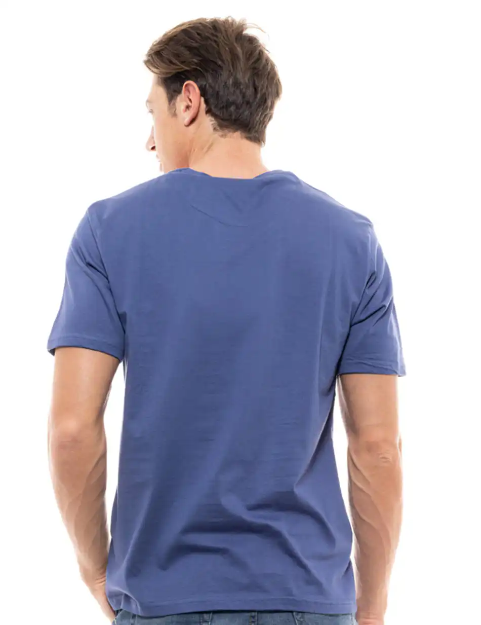Biston fashion ανδρικό t-shirt 47-206-035 INDIGO