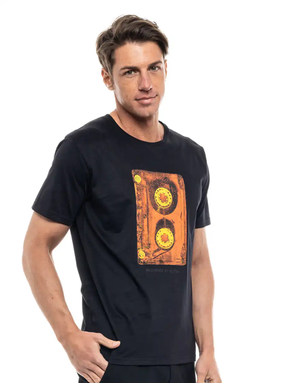 Biston fashion ανδρικό t-shirt 47-206-038 BLACK