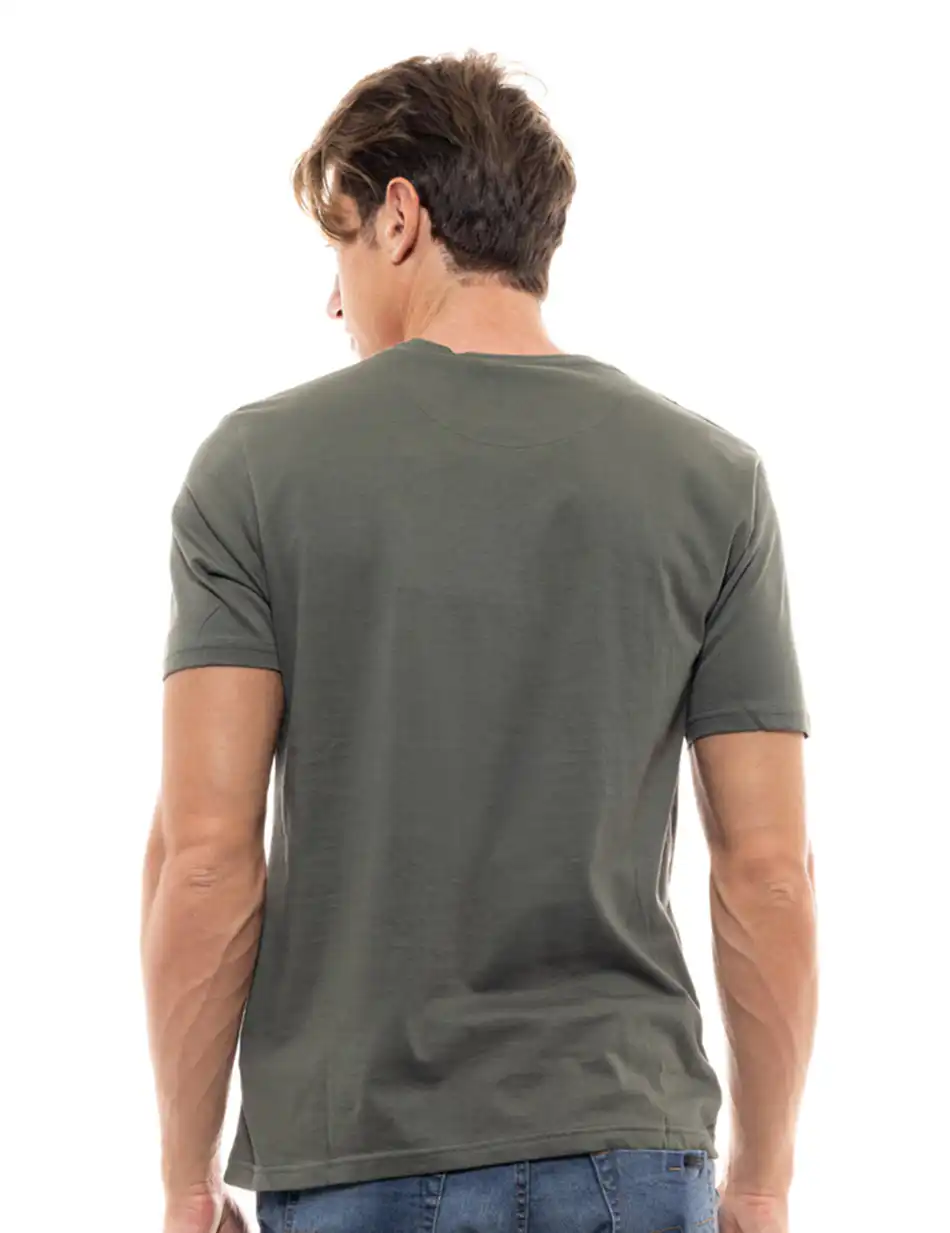 Biston fashion ανδρικό t-shirt 47-206-042 KHAKI
