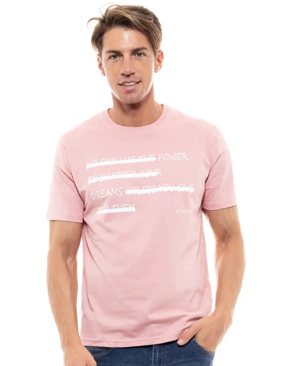 Splendid fashion ανδρικό t-shirt 47-206-043 PINK