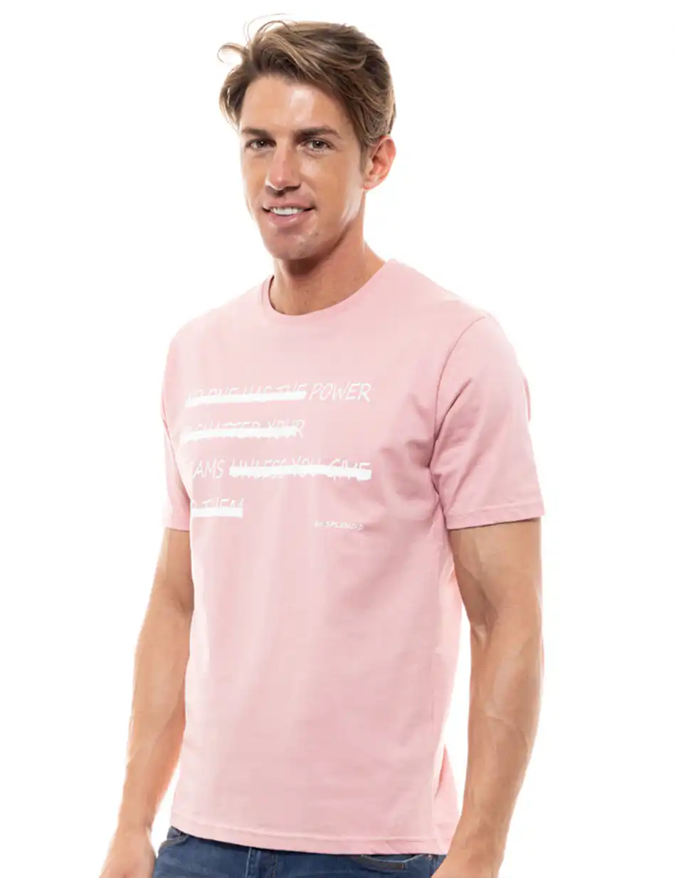 Splendid fashion ανδρικό t-shirt 47-206-043 PINK