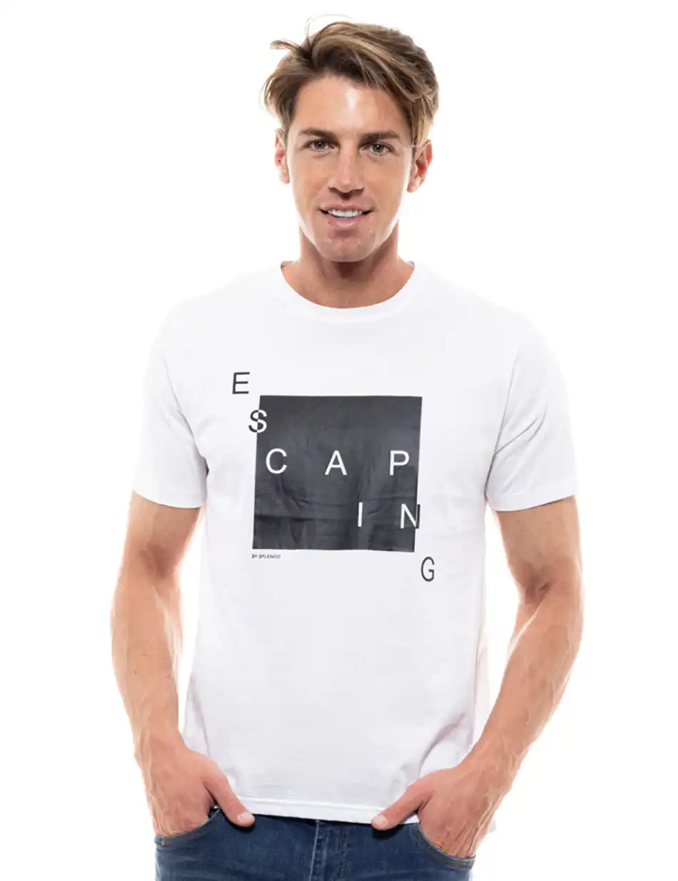 Splendid fashion ανδρικό t-shirt 47-206-045 WHITE