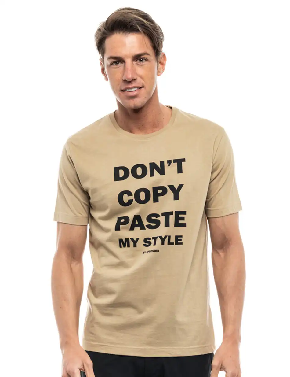 Splendid fashion ανδρικό t-shirt 47-206-046 DK BEIGE
