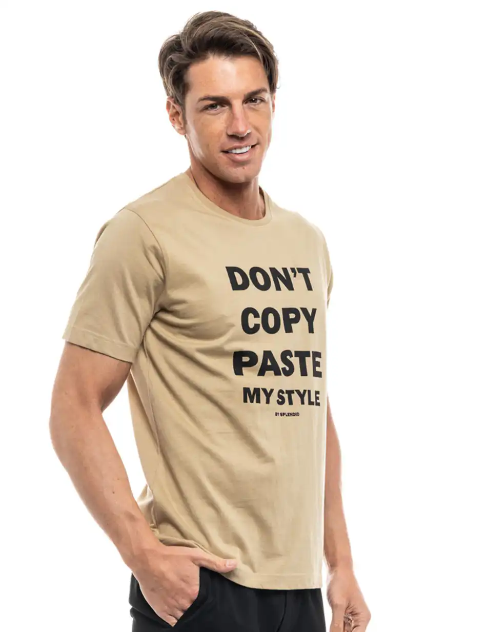 Splendid fashion ανδρικό t-shirt 47-206-046 DK BEIGE