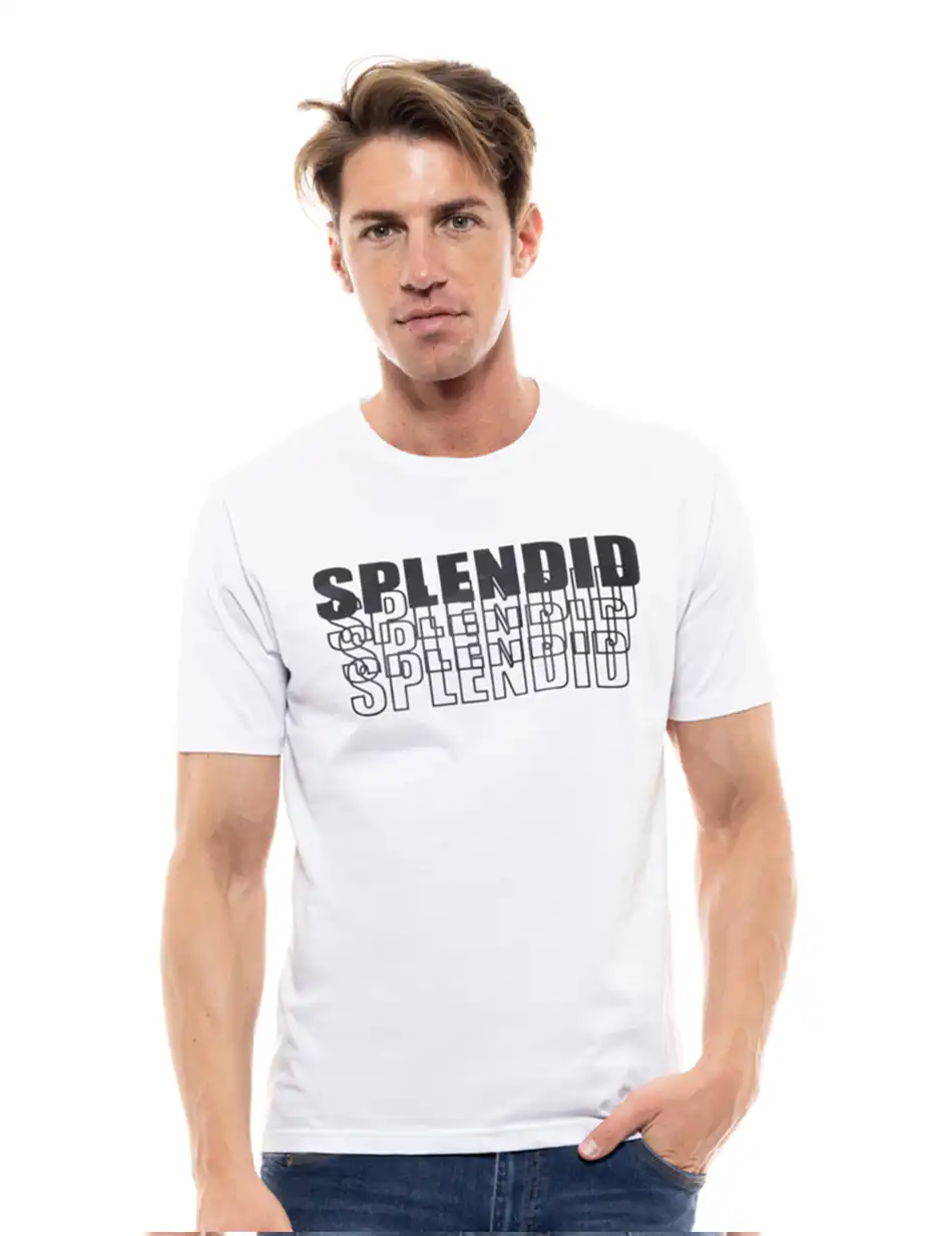 Splendid fashion ανδρικό t-shirt 47-206-047 WHITE