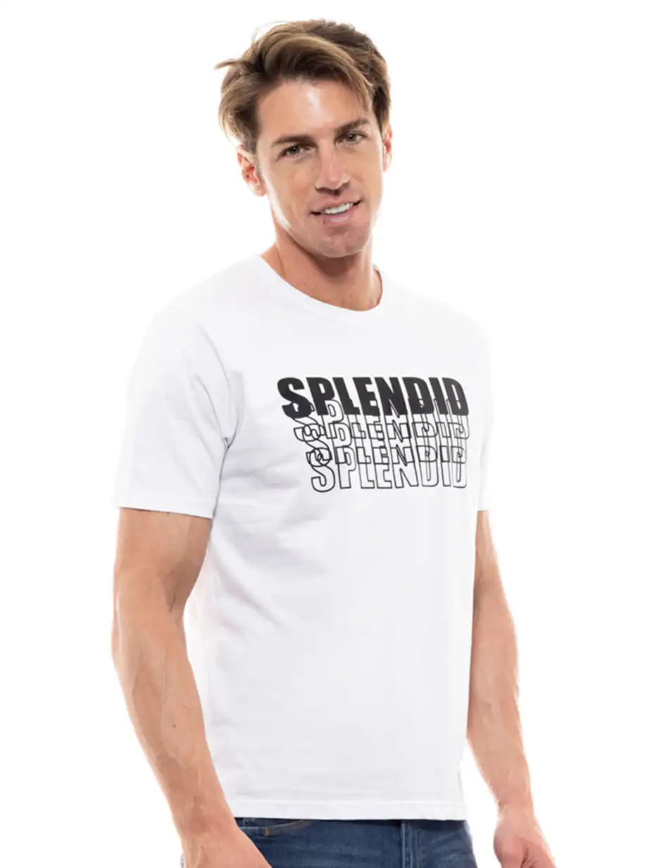 Splendid fashion ανδρικό t-shirt 47-206-047 WHITE