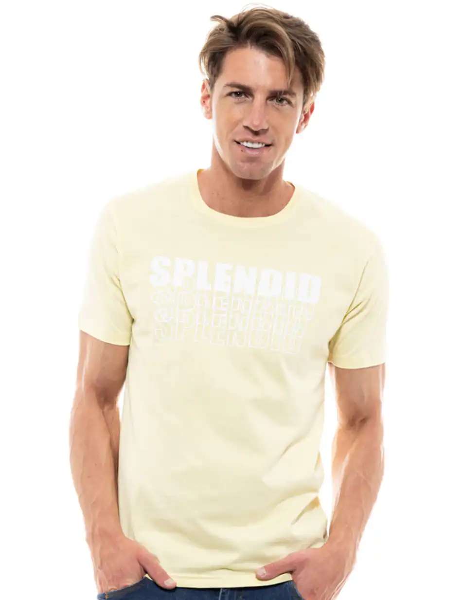 Splendid fashion ανδρικό t-shirt 47-206-047 YELLOW