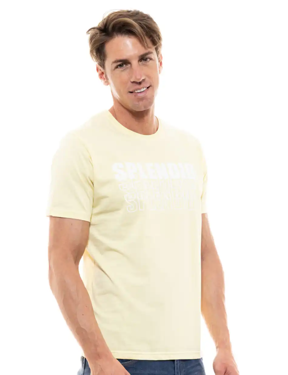 Splendid fashion ανδρικό t-shirt 47-206-047 YELLOW