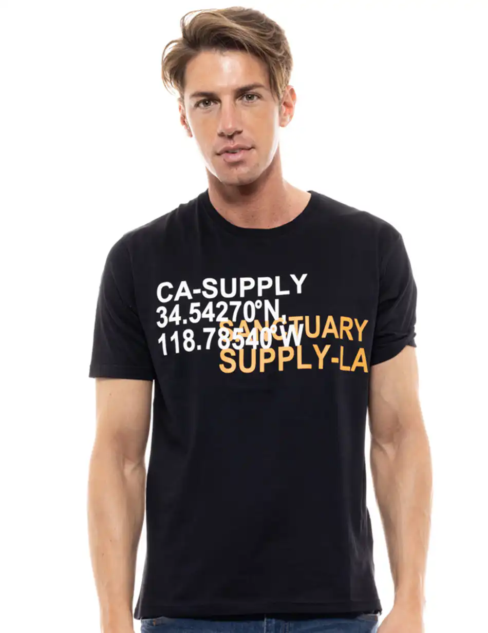 Biston fashion ανδρικό t-shirt 47-206-058 BLACK