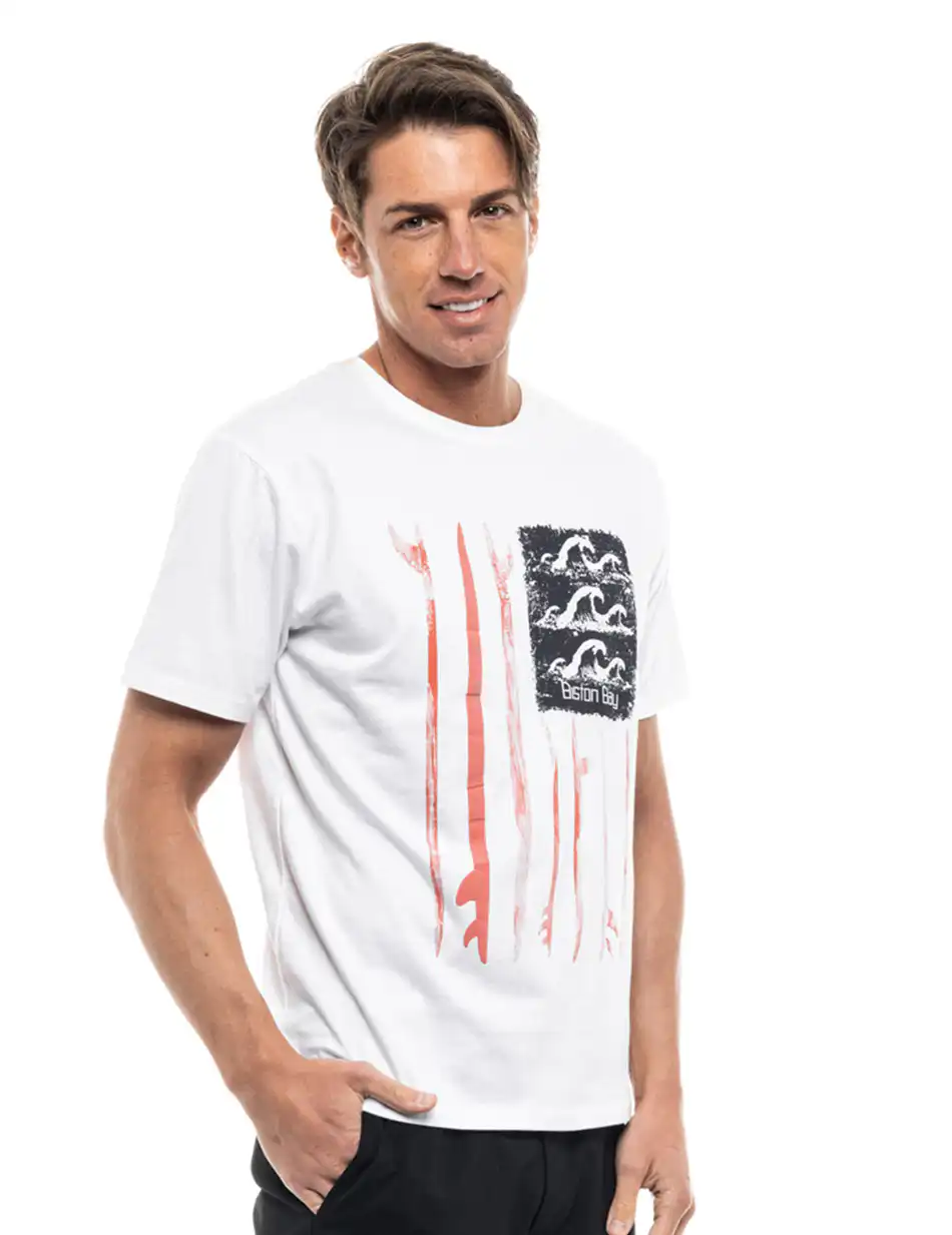 Biston fashion ανδρικό t-shirt 47-206-064 WHITE
