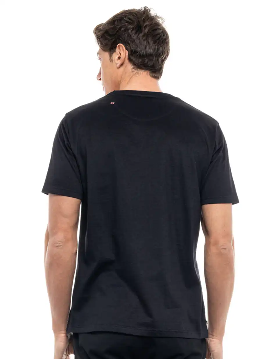Biston fashion ανδρικό t-shirt 47-206-065 BLACK