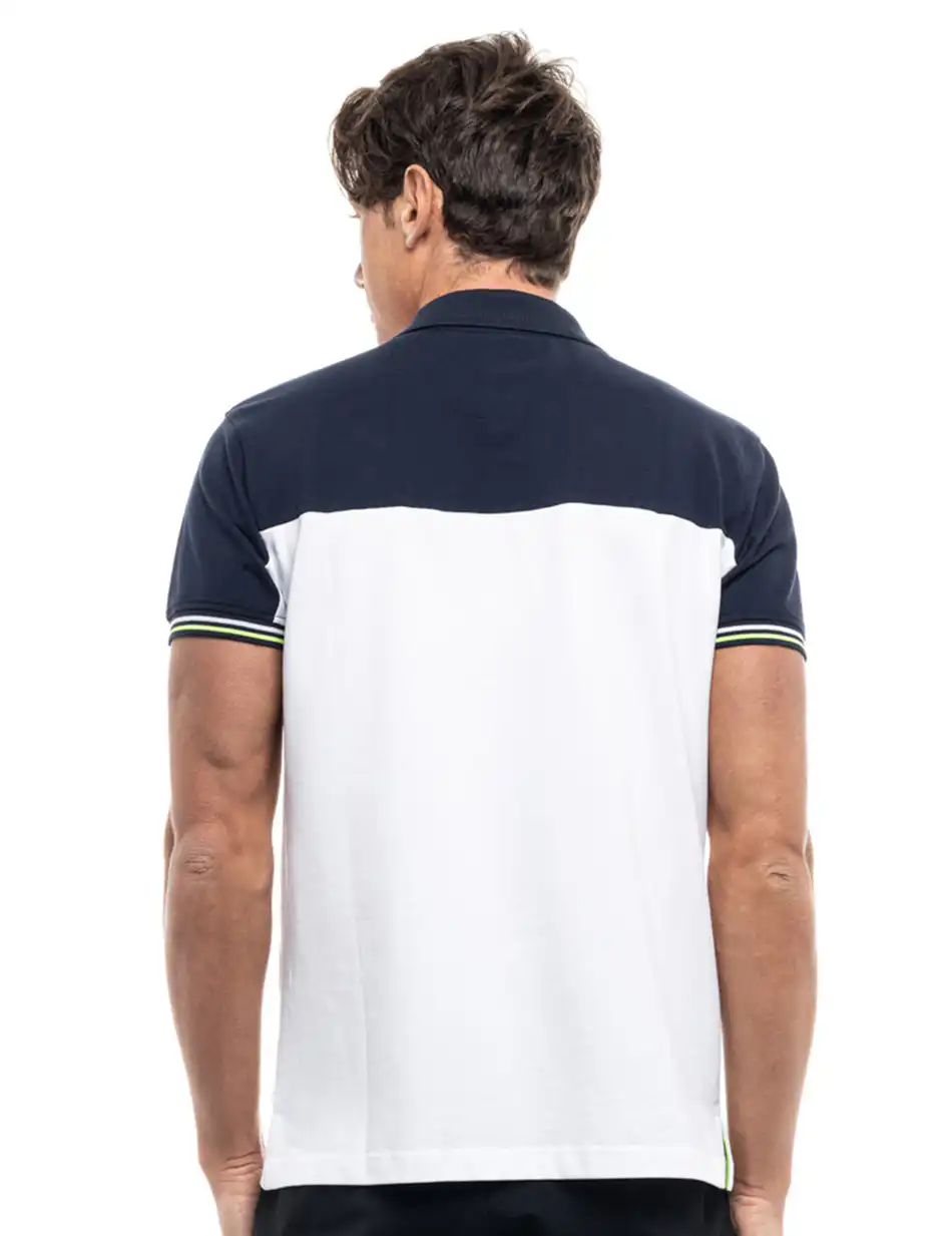 Biston fashion ανδρικό polo shirt 47-206-066 WHITE
