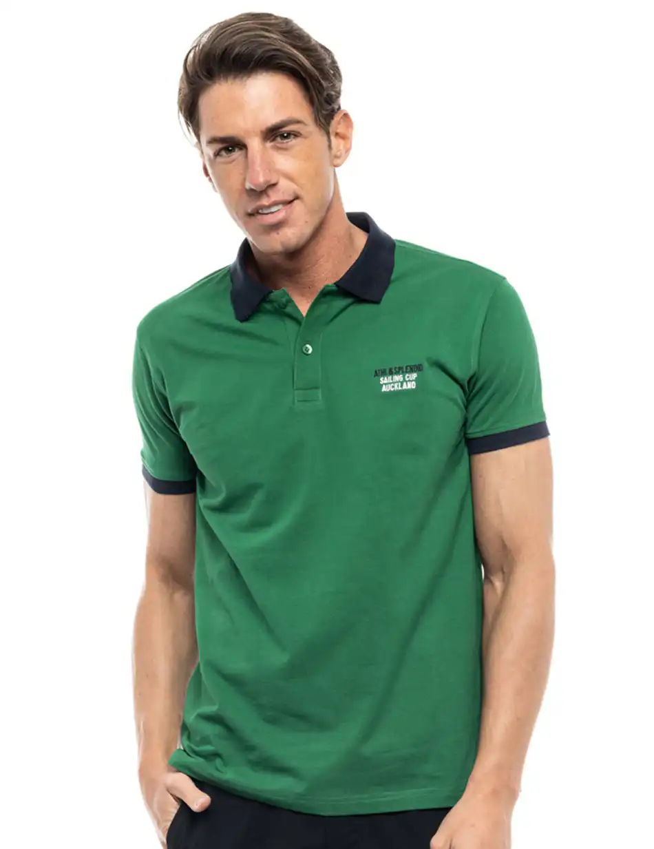 Splendid fashion ανδρικό polo shirt 47-206-068 GREEN