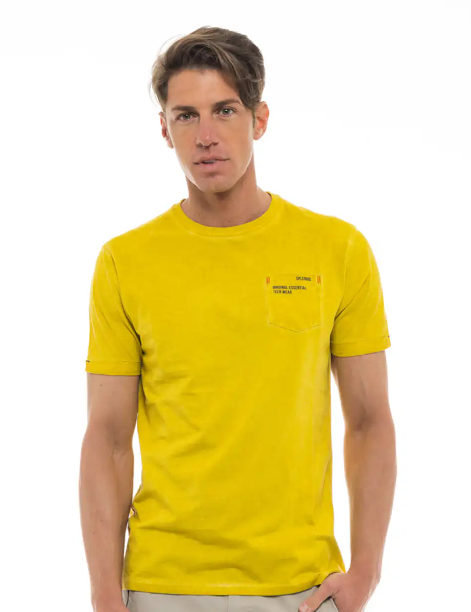 Splendid fashion ανδρικό t-shirt 47-206-070 OCHRE