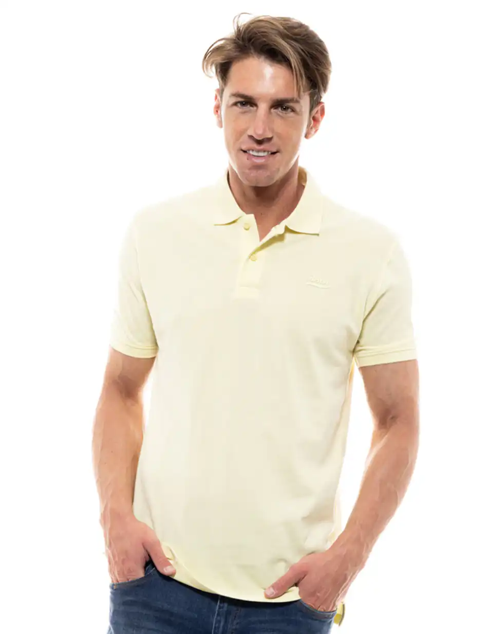 Biston fashion ανδρικό polo shirt 47-206-081 YELLOW