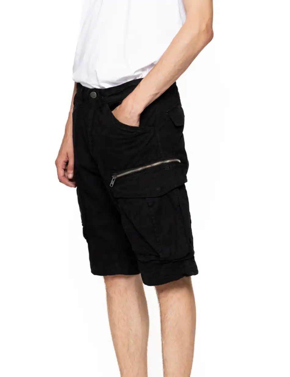 Biston fashion ανδρική βερμούδα cargo 47-221-001 BLACK