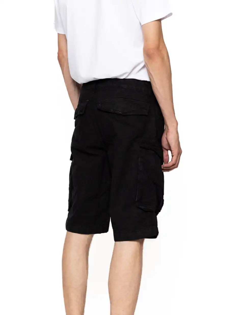 Biston fashion ανδρική βερμούδα cargo 47-221-001 BLACK