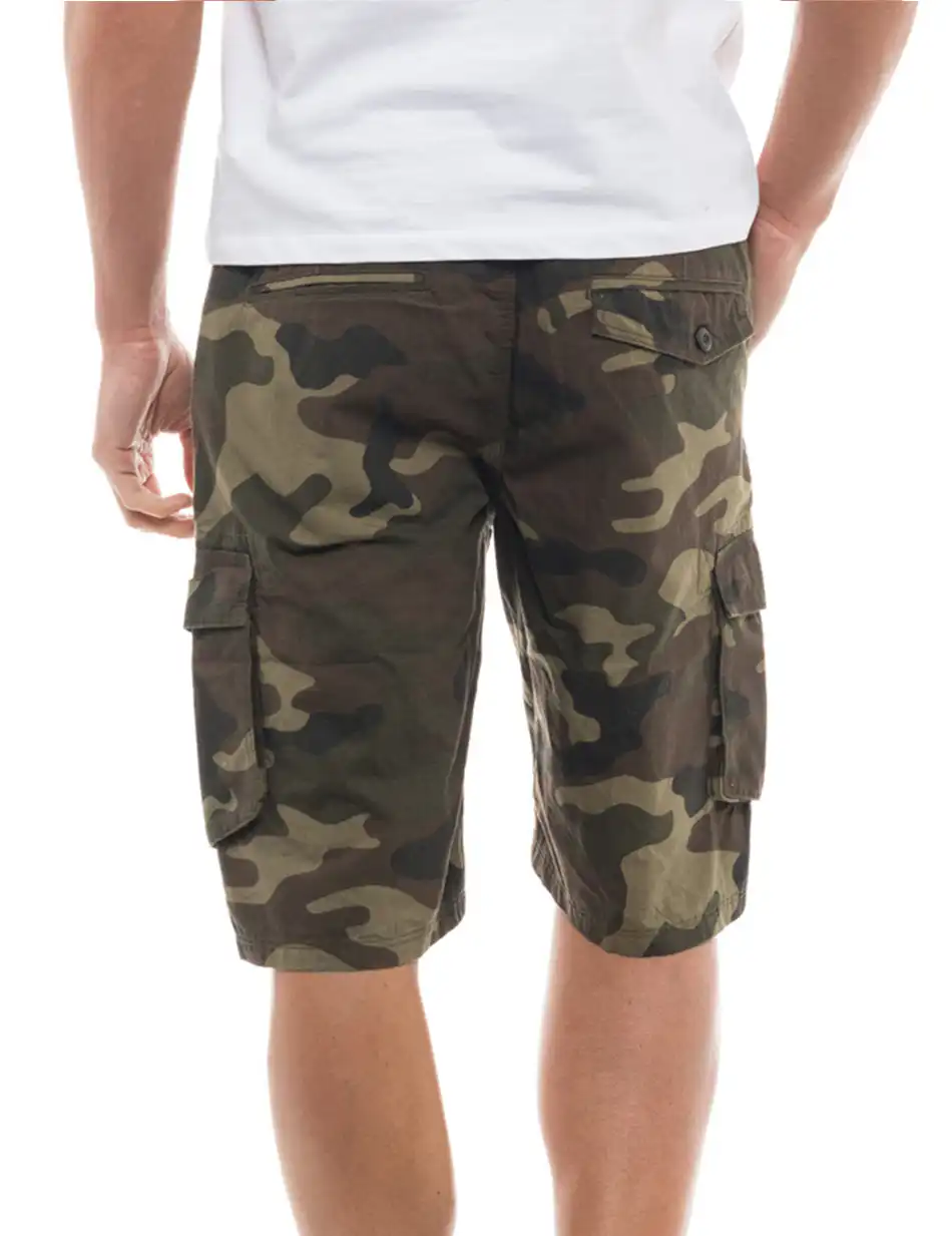 Biston fashion ανδρική βερμούδα cargo 47-221-010 GREEN CAMO