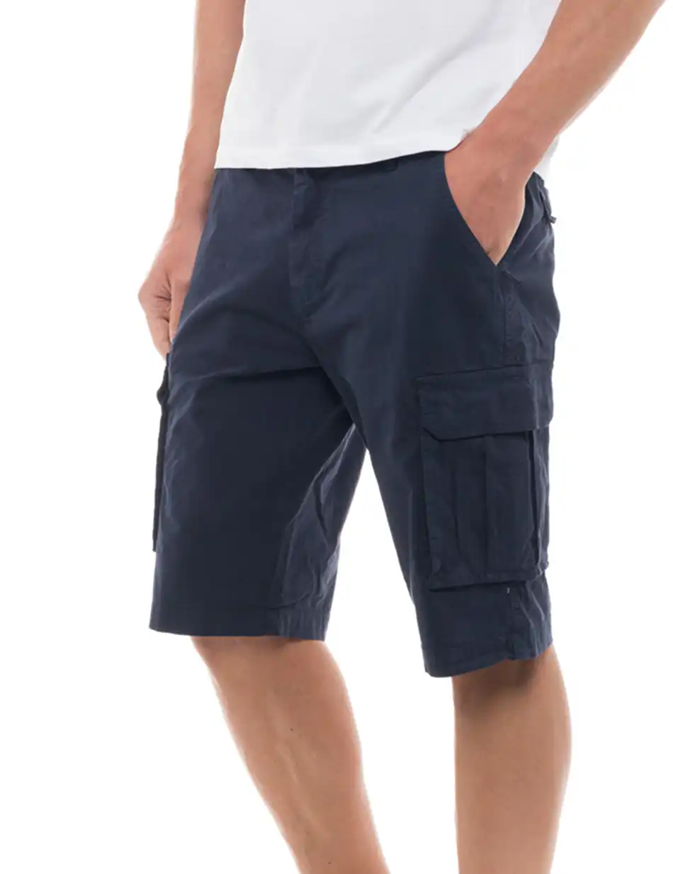 Biston fashion ανδρική βερμούδα cargo 47-221-022 NAVY