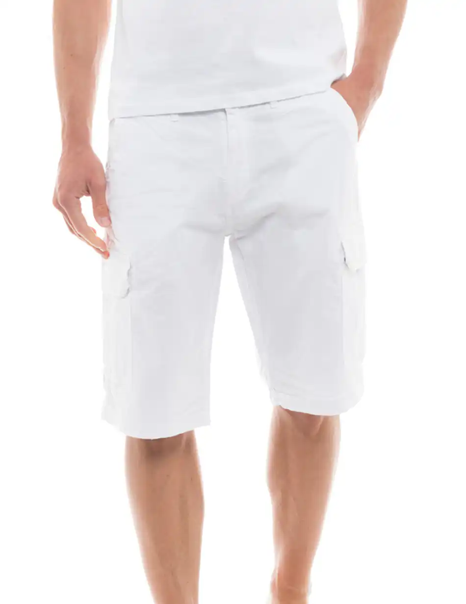 Splendid fashion ανδρική βερμούδα cargo 47-221-023 WHITE