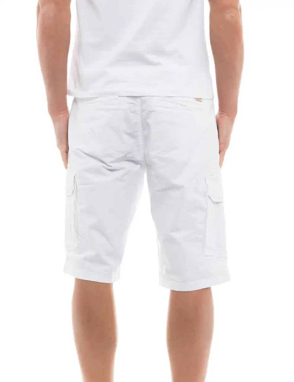Splendid fashion ανδρική βερμούδα cargo 47-221-023 WHITE