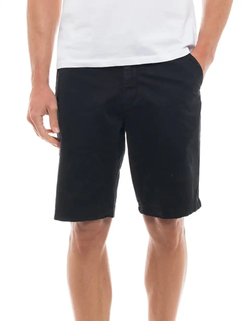 Biston fashion ανδρική βερμούδα chinos 47-221-031 BLACK