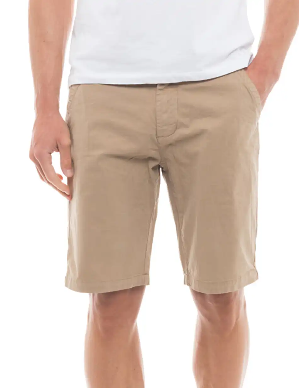 Biston fashion ανδρική βερμούδα chinos 47-221-031 BEIGE