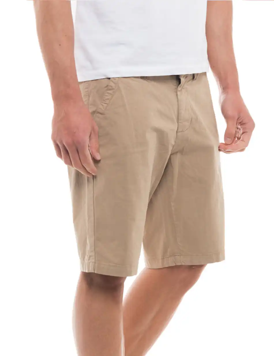 Biston fashion ανδρική βερμούδα chinos 47-221-031 BEIGE