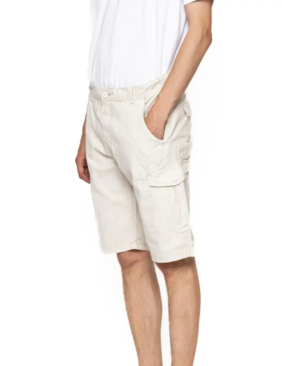 Biston fashion ανδρική βερμούδα cargo 47-221-036 LT BEIGE