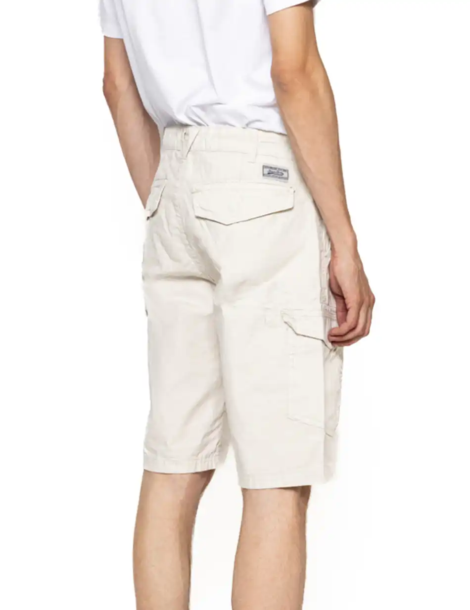 Biston fashion ανδρική βερμούδα cargo 47-221-036 LT BEIGE
