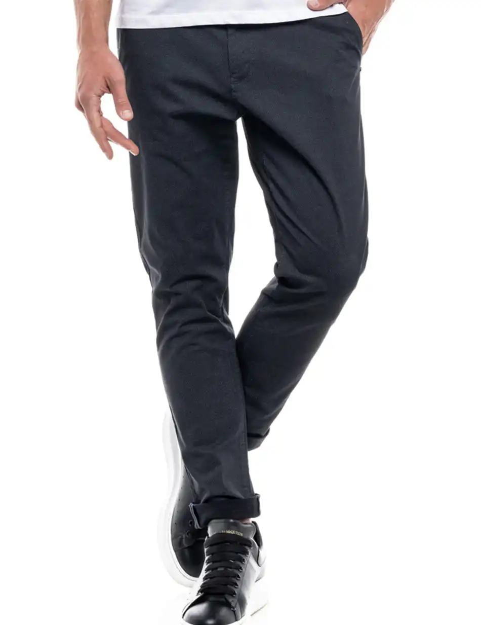 Biston fashion ανδρικό παντελόνι chinos 47-241-007 NAVY