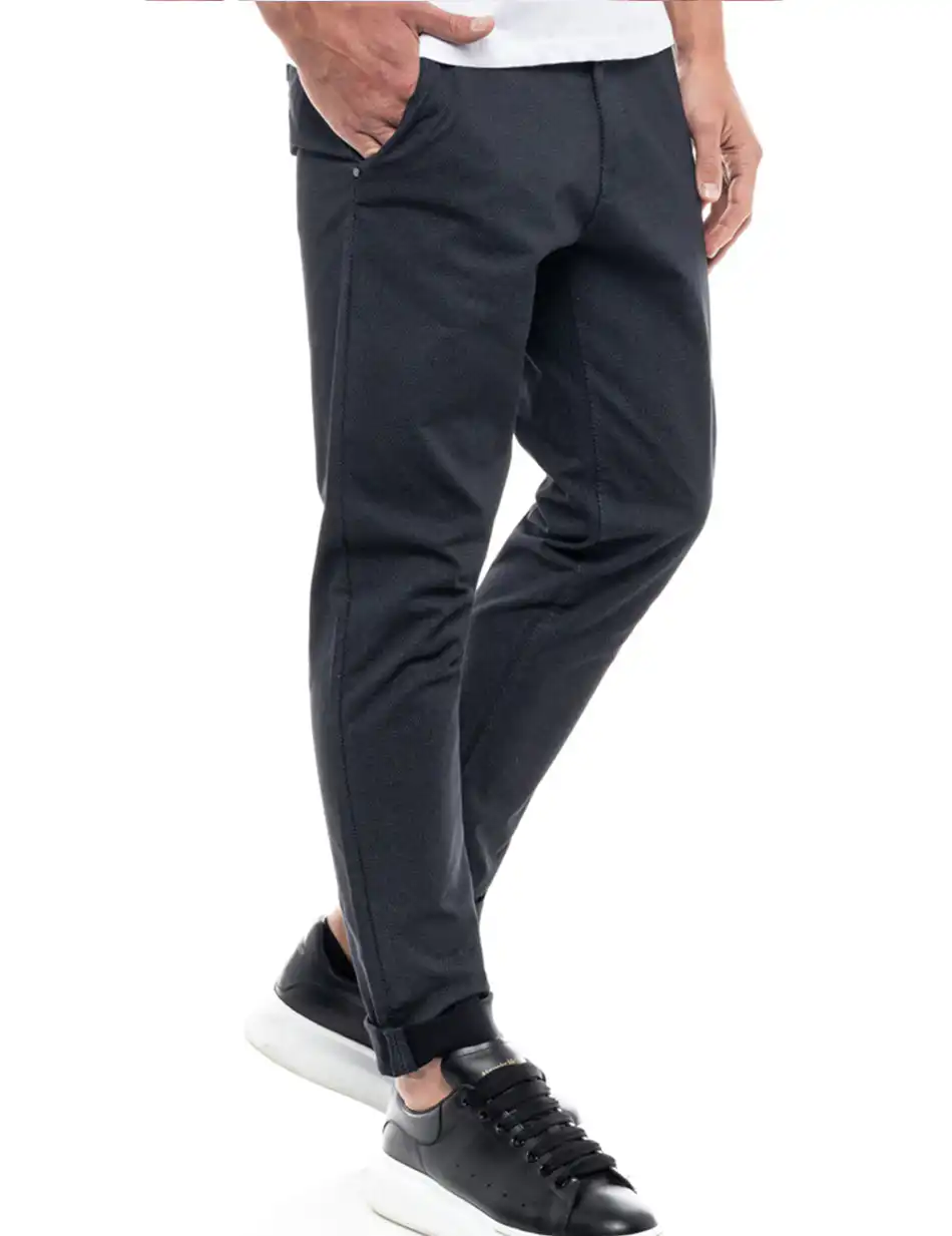 Biston fashion ανδρικό παντελόνι chinos 47-241-007 NAVY