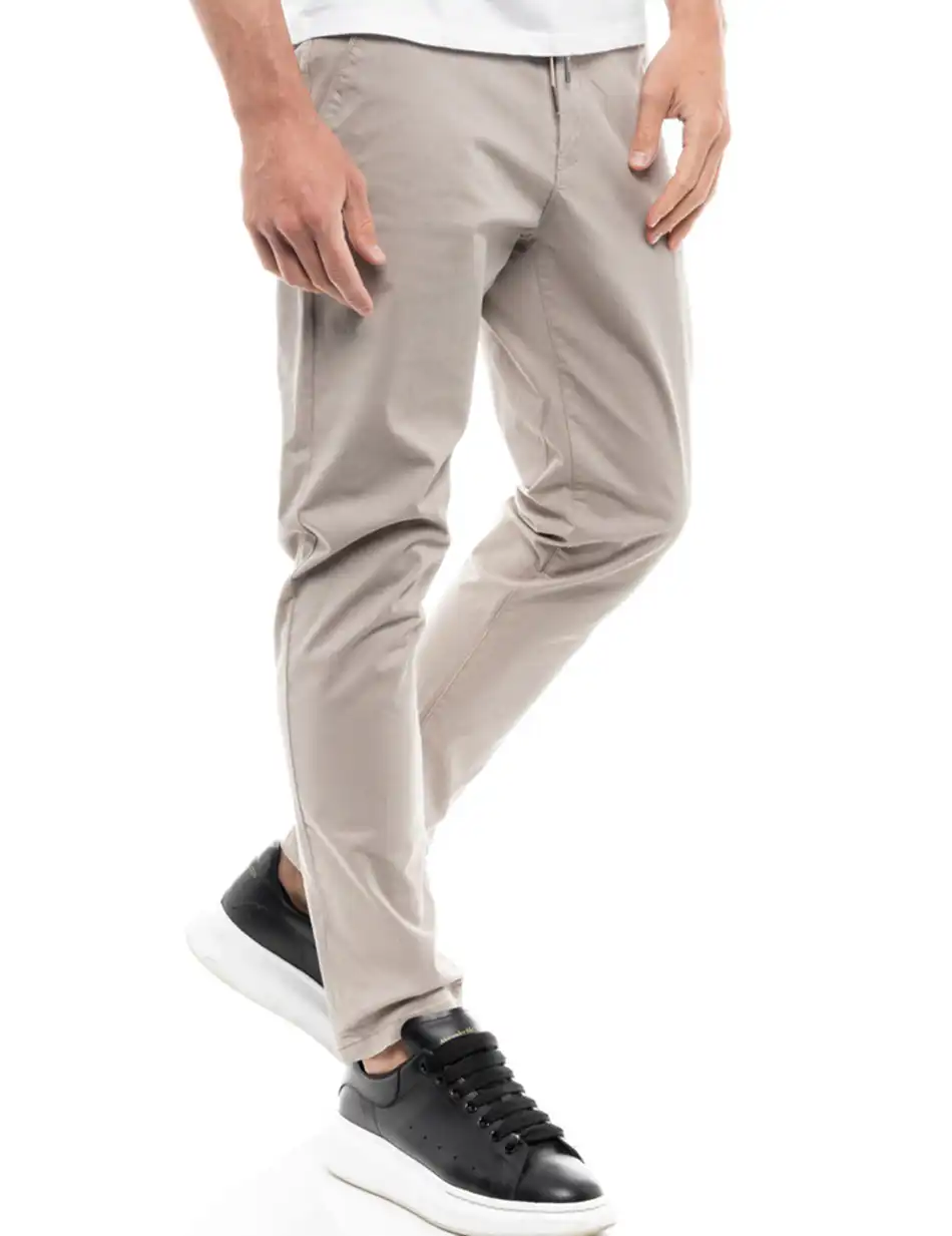 Splendid fashion ανδρικό παντελόνι chinos 47-241-008 BEIGE