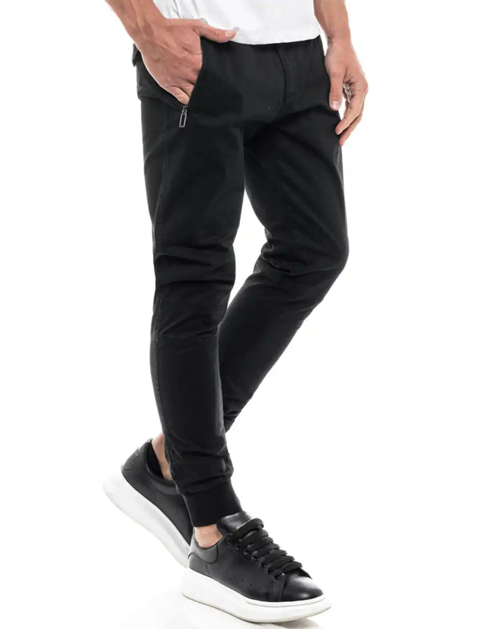 Biston fashion ανδρικό παντελόνι 47-241-009 BLACK