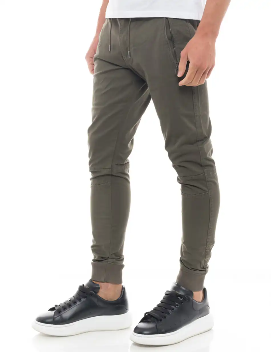 Biston fashion ανδρικό παντελόνι 47-241-009 OLIVE