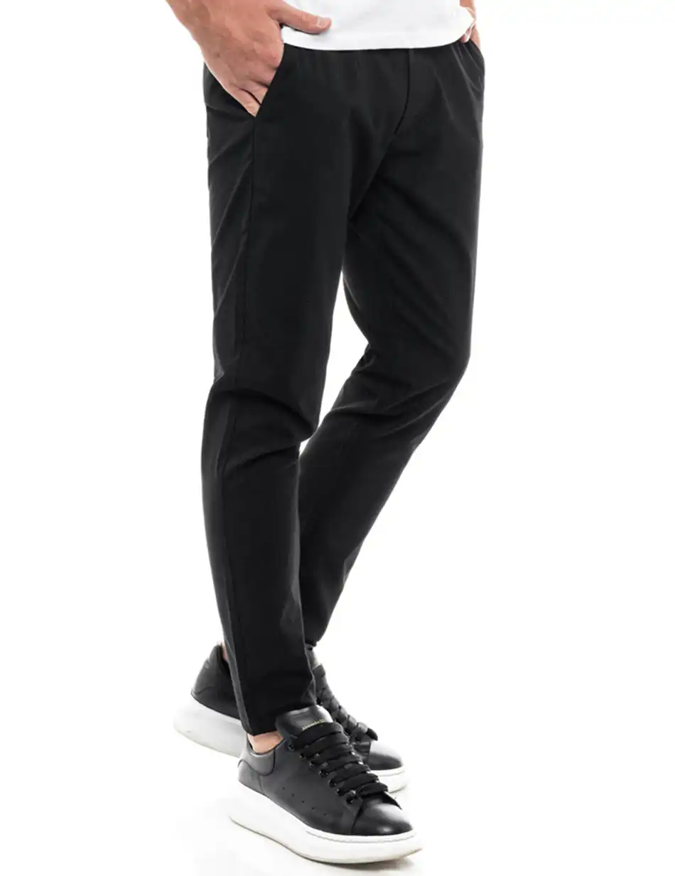 Splendid fashion ανδρικό παντελόνι chinos 47-241-011 BLACK