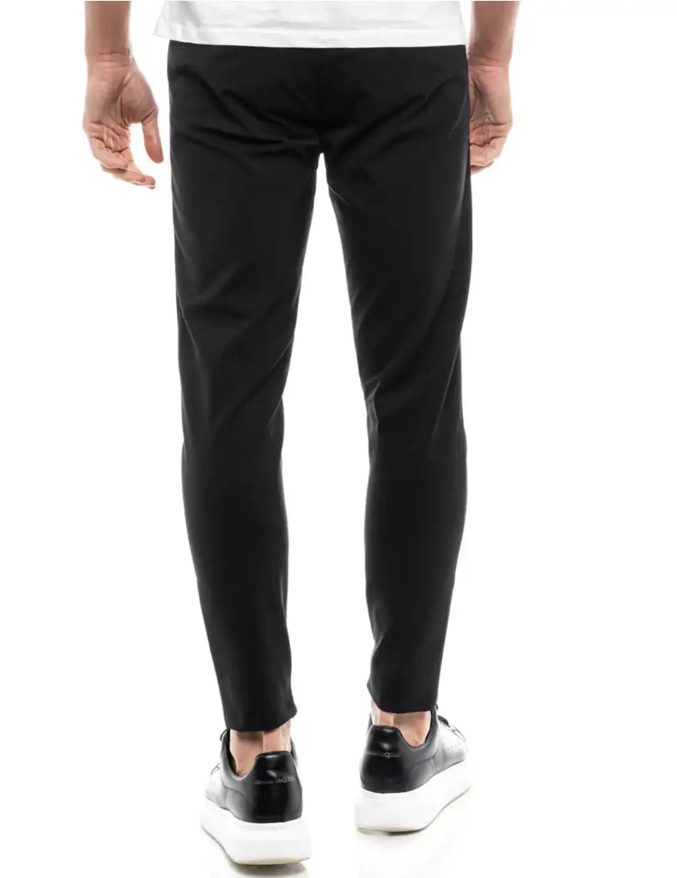 Biston fashion ανδρικό παντελόνι chinos 47-241-012 BLACK