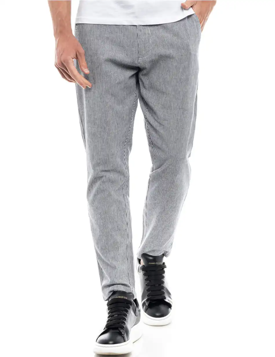 Splendid fashion ανδρικό παντελόνι chinos 47-241-016 NAVY STRIPED