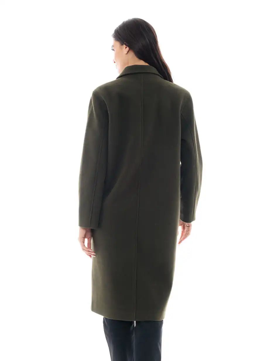 Splendid fashion γυναικείο μακρύ παλτό 48-101-014 GREEN