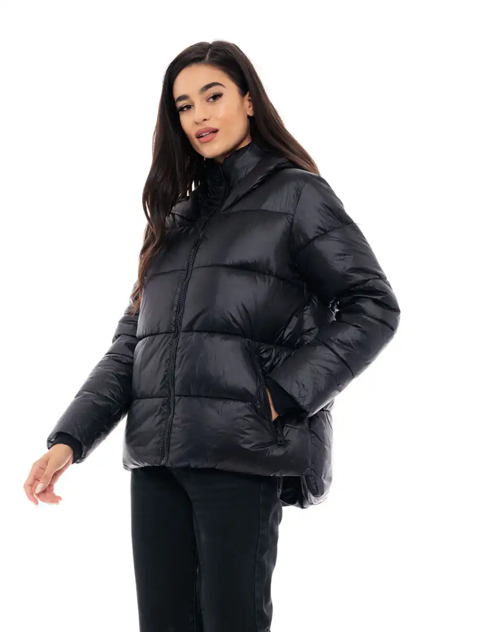 Splendid fashion γυναικείο κοντό μπουφάν 48-101-019 BLACK