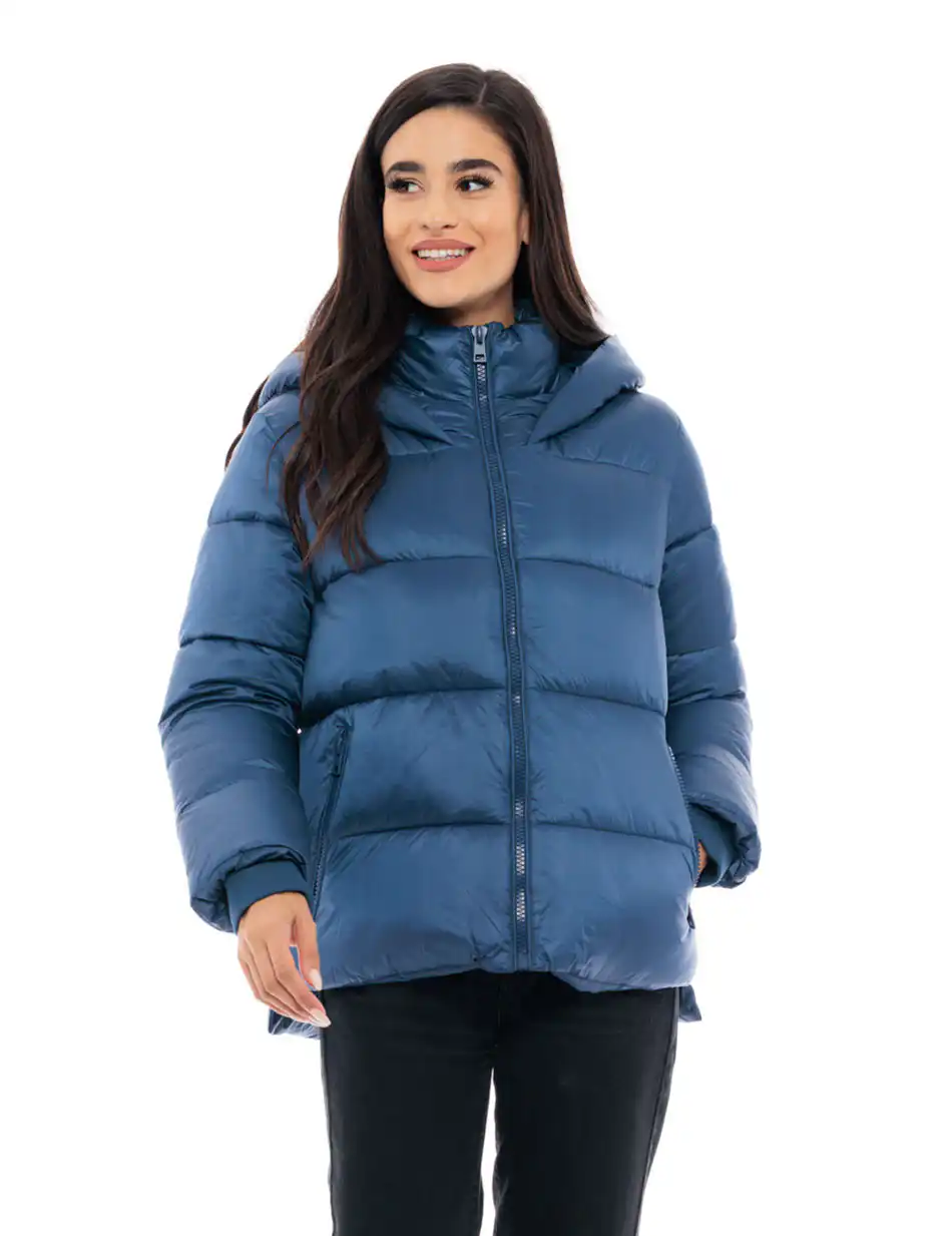 Splendid fashion γυναικείο κοντό μπουφάν 48-101-019 NAVY