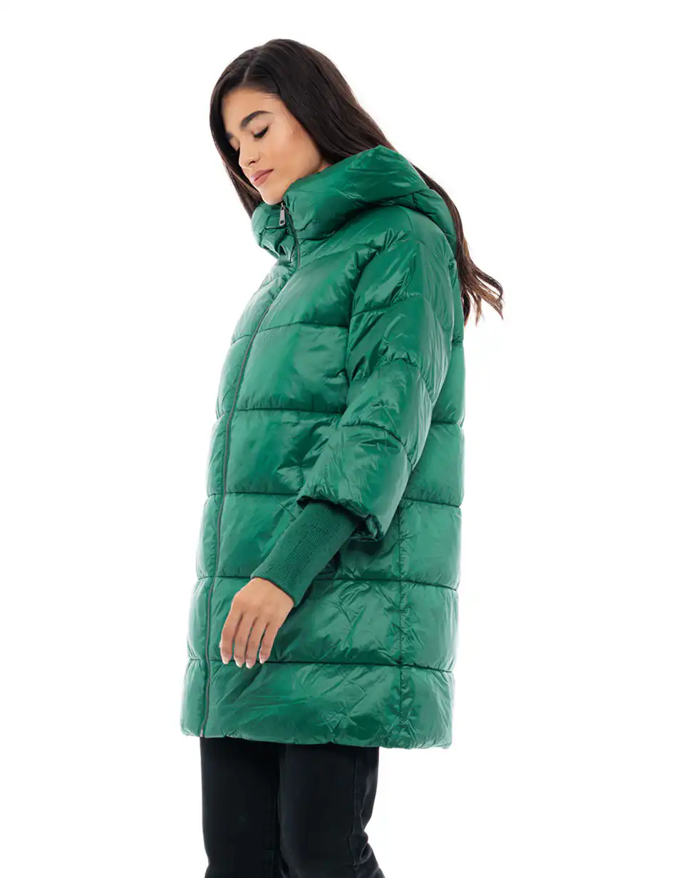 Biston fashion γυναικείο ντεμί πανωφόρι 48-101-022 GREEN