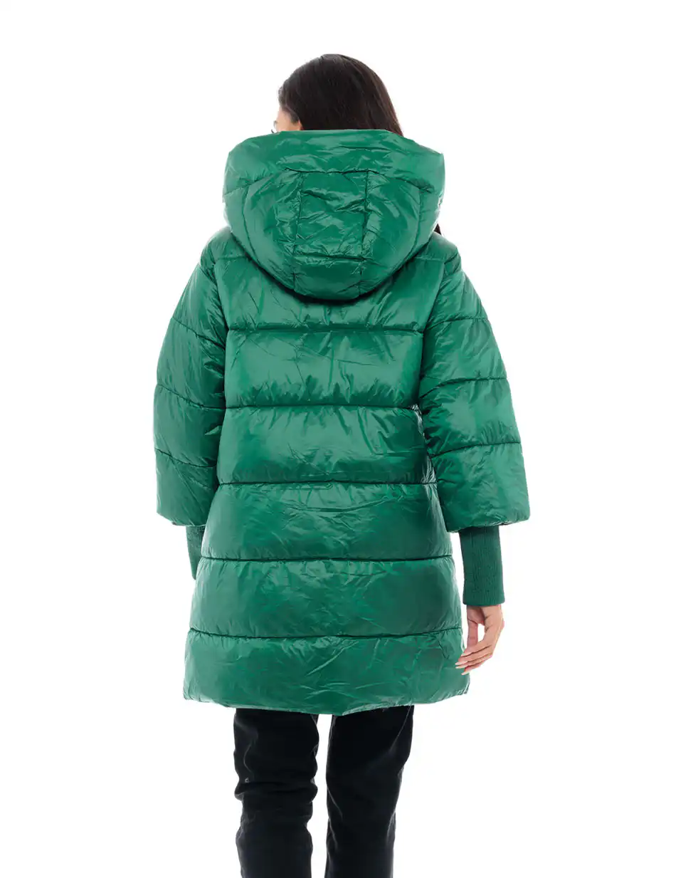 Biston fashion γυναικείο ντεμί πανωφόρι 48-101-022 GREEN