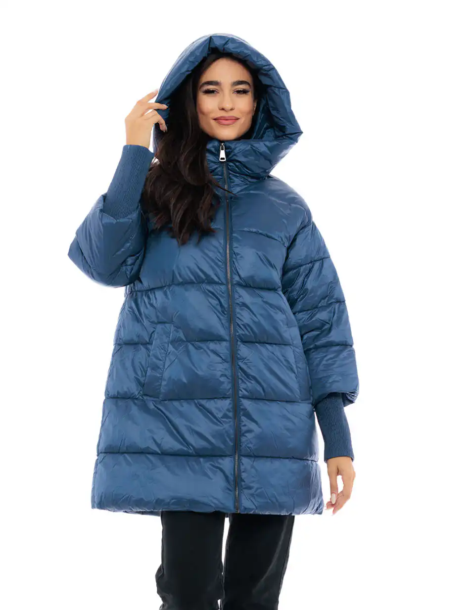 Biston fashion γυναικείο ντεμί πανωφόρι 48-101-022 NAVY