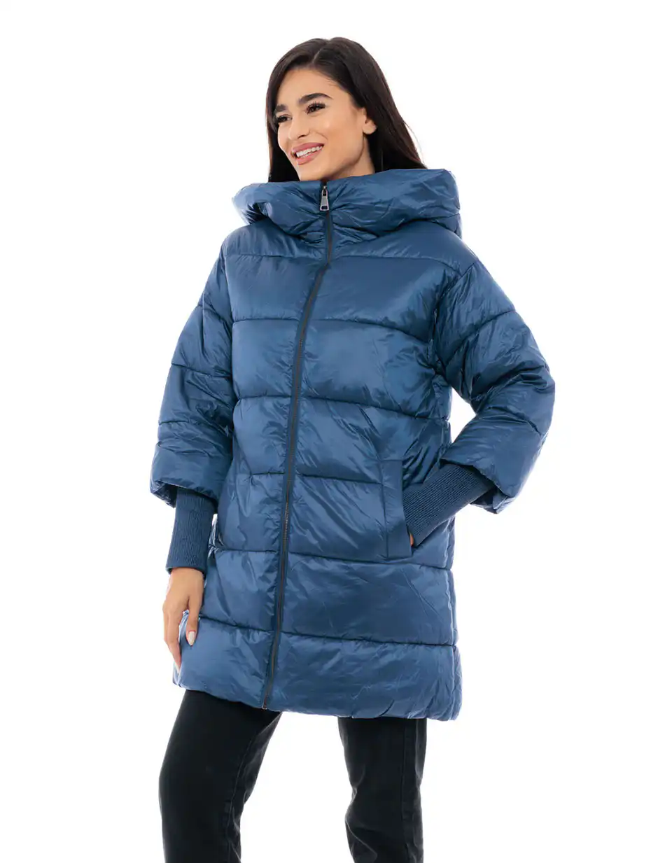 Biston fashion γυναικείο ντεμί πανωφόρι 48-101-022 NAVY